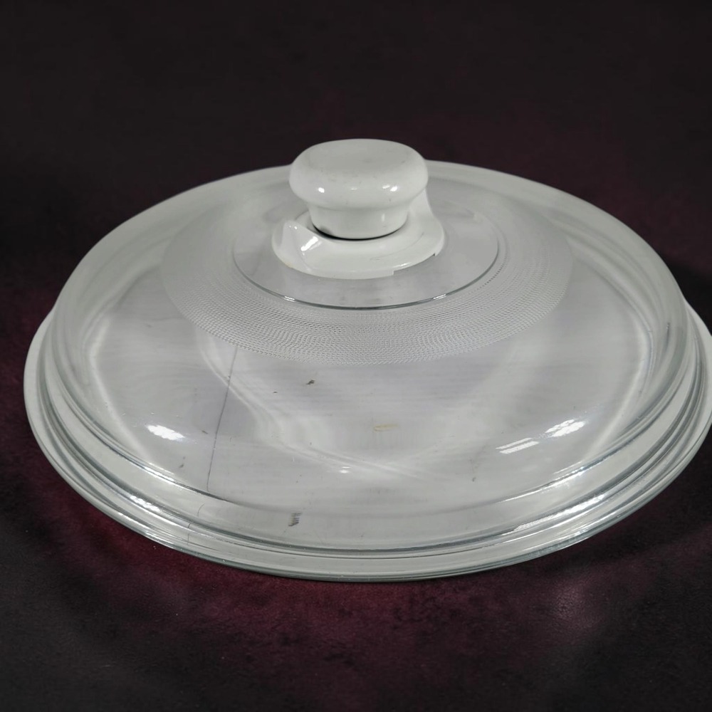 Rival Crock Pot 10" Replacement Glass Lid White Knob 3350 3355 3520 Clear